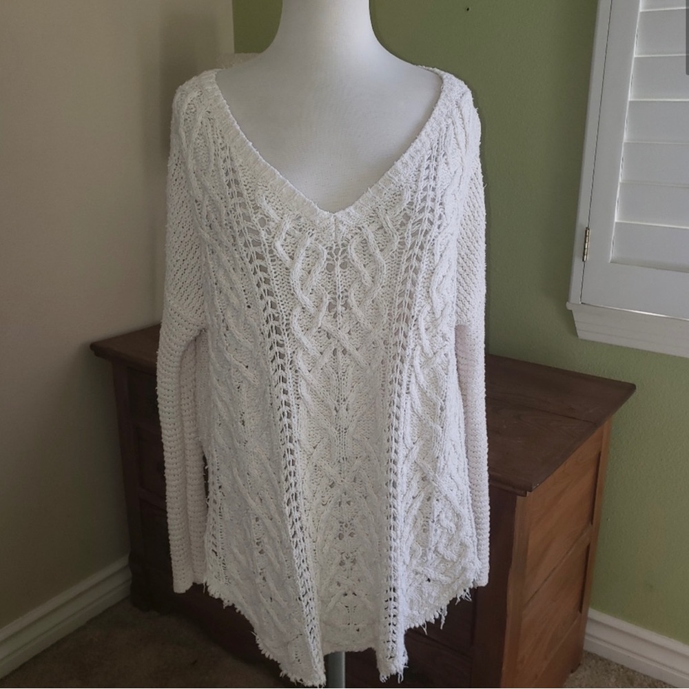 Free People distressed sweater